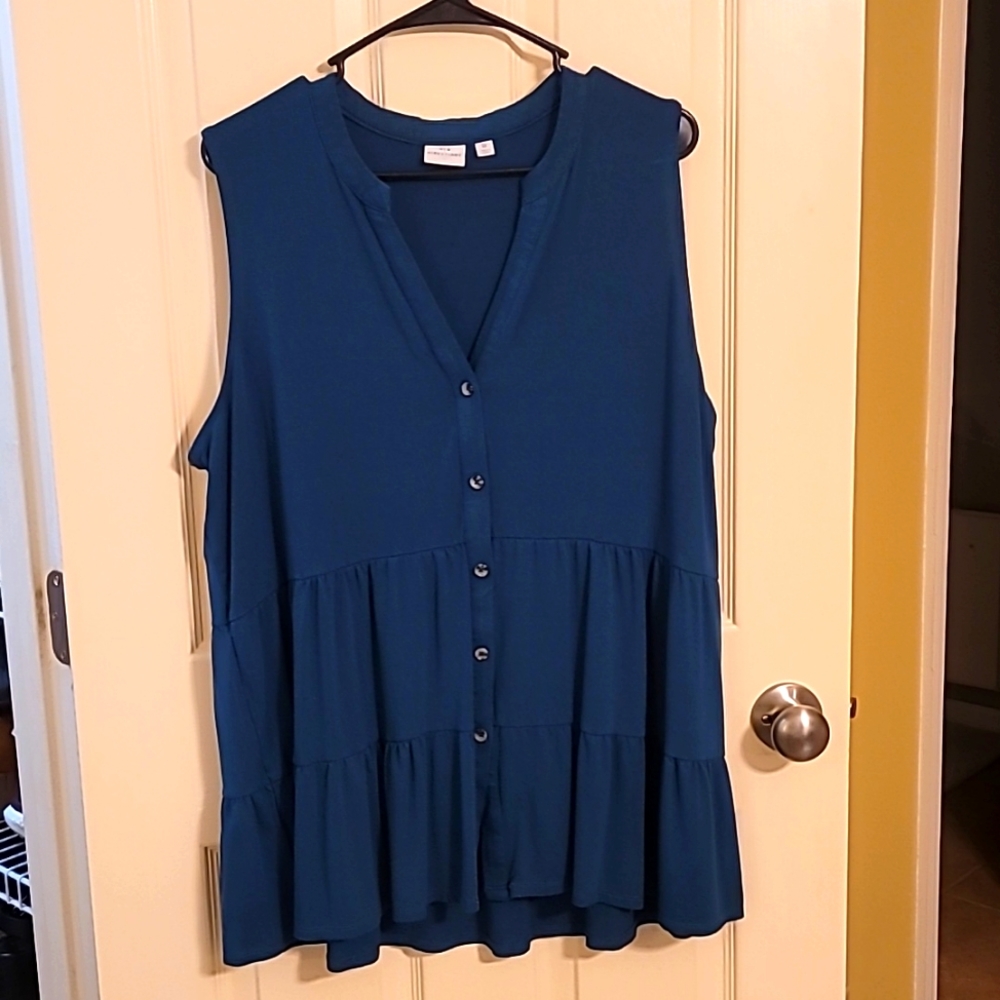 Teal Tiered Tunic